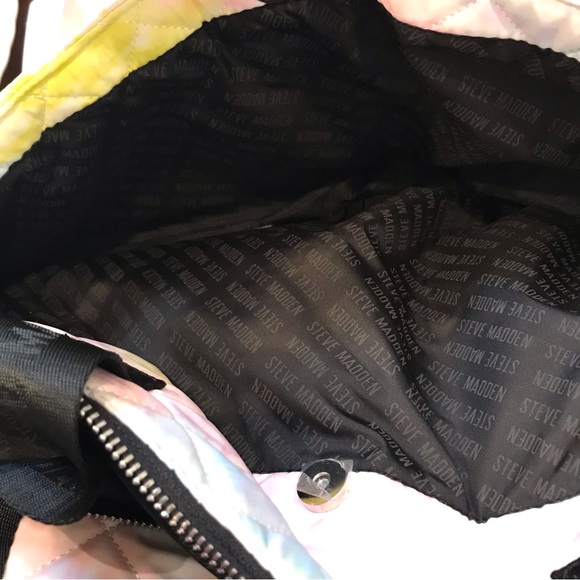 Steve Madden Vegan Quilt Pastel Rainbow Large Bag (NWT!) - Picture 12 of 13